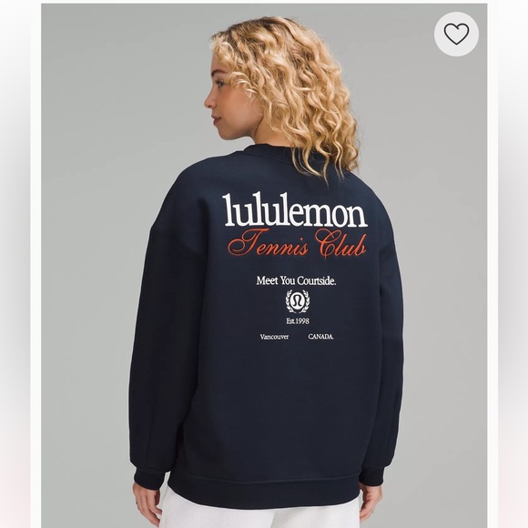 lululemon athletica Tops - Lululemon Black Tennis Club Sweatshirt